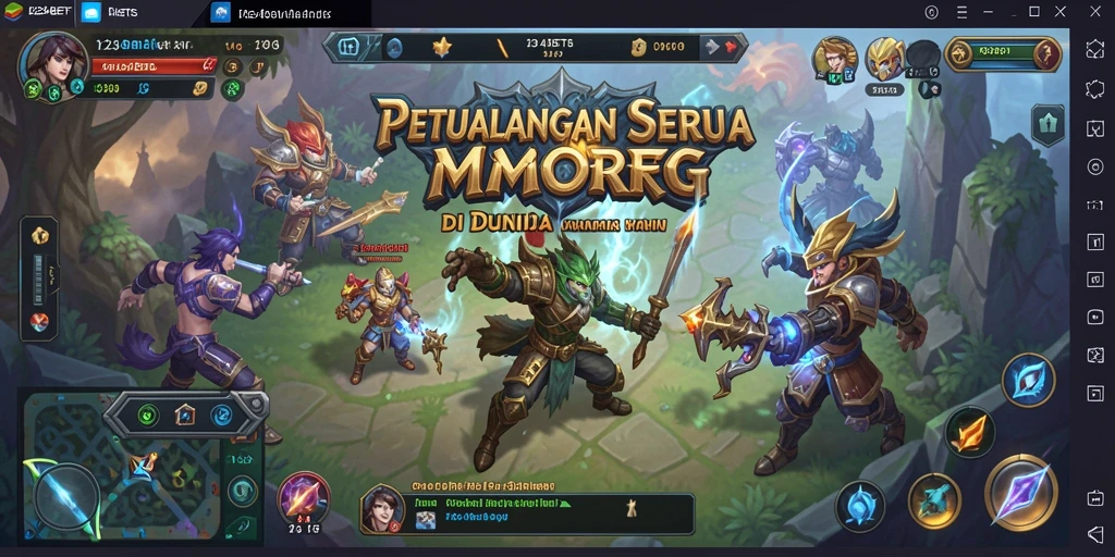 Tampilan gameplay seru di dunia MMORPG 1234BETS.