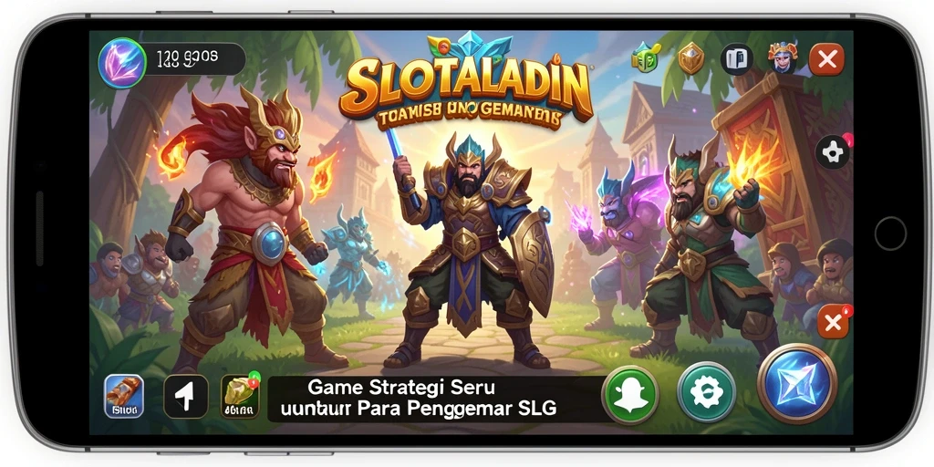 Tampilan menarik dari gameplay SLOTALADIN yang penuh warna.